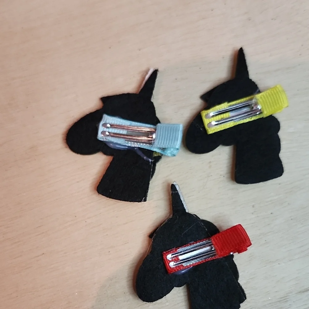 Glitter Unicorn Hair Barrettes